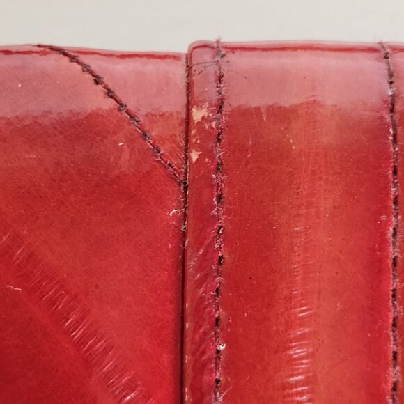 Vintage Genuine Eel Skin Crossbody Clutch Purse with Removable Strap - Picture 10 of 16